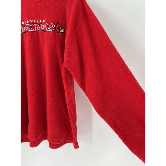 Pro Edge Louisville Cardinals Vintage Sweatshirt Mens XL Red Fleece Embroidered - Picture 6 of 15